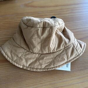 Zara Boys Brown Quilted Bucket Hat NWT